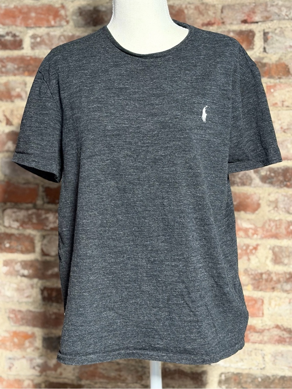Polo by Ralph Lauren Men’s Charcoal Heather Short Sleeve Crew Tee Size Medium